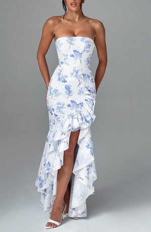 #bluefloralprint