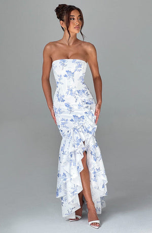#bluefloralprint