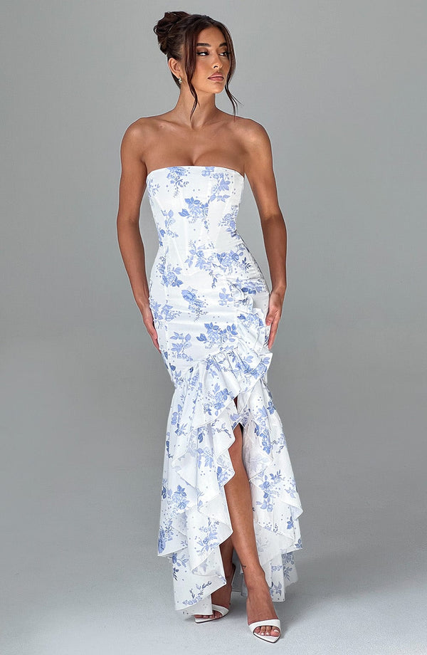 #bluefloralprint