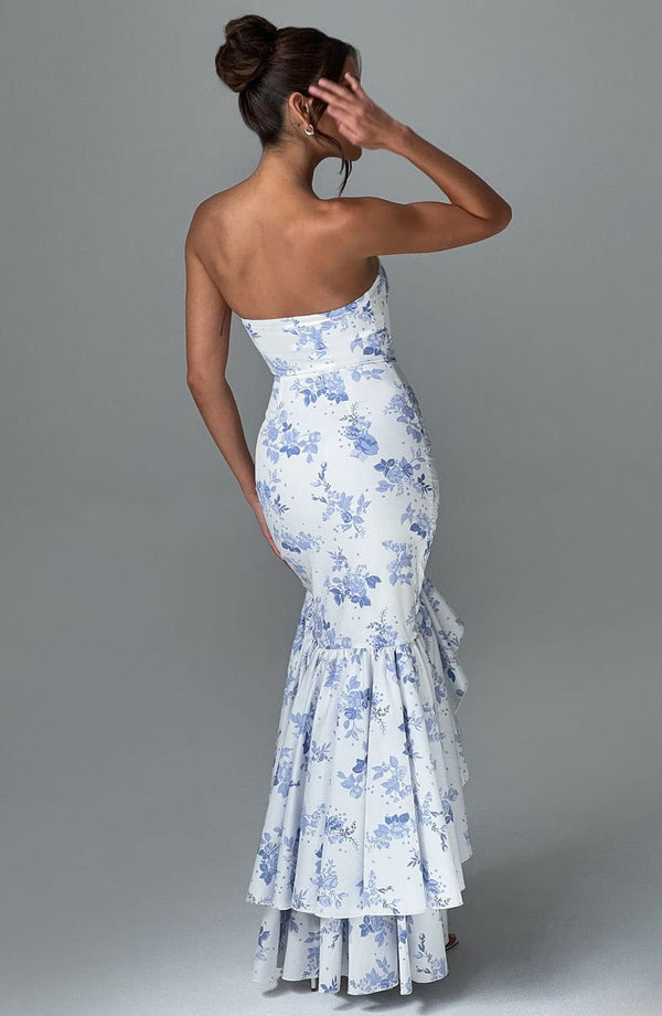#bluefloralprint