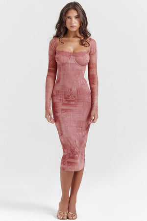 Vanessa Corset Midi Dress