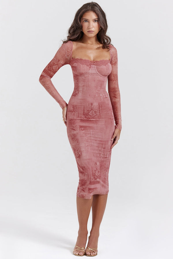 Vanessa Corset Midi Dress