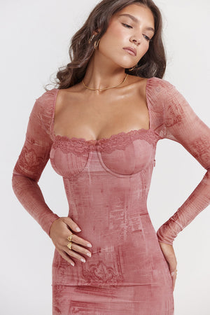 Vanessa Corset Midi Dress
