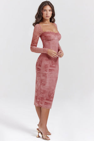 Vanessa Corset Midi Dress