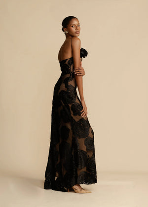 Iris Floral Print Maxi Dress