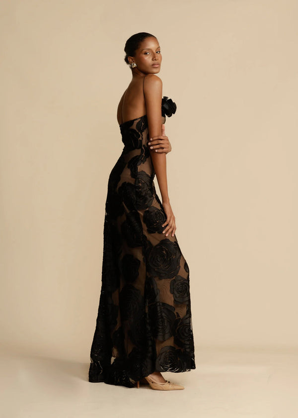 Iris Floral Print Maxi Dress