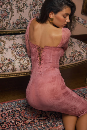 Vanessa Corset Midi Dress